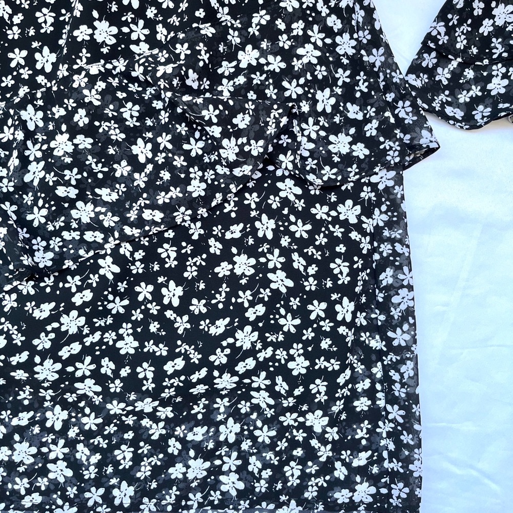 H&M | Floral Print Flounced Dress - Picture 6 of 16